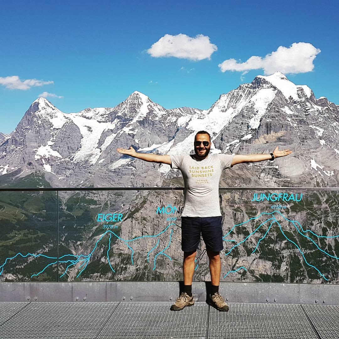 Matthias in the Swiss Alps